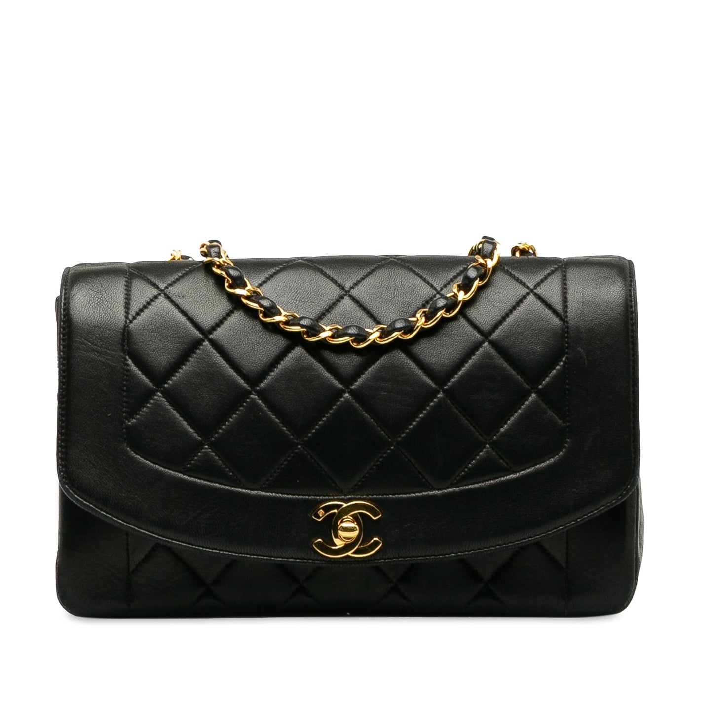 CHANEL Medium Lambskin Diana Flap Crossbody Bag
