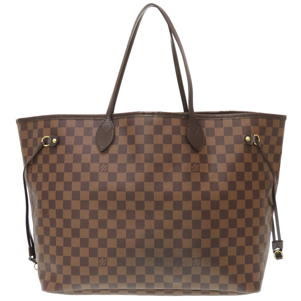 Louis Vuitton N51106 Damier Neverfull GM Canvas Brown Tote Bag