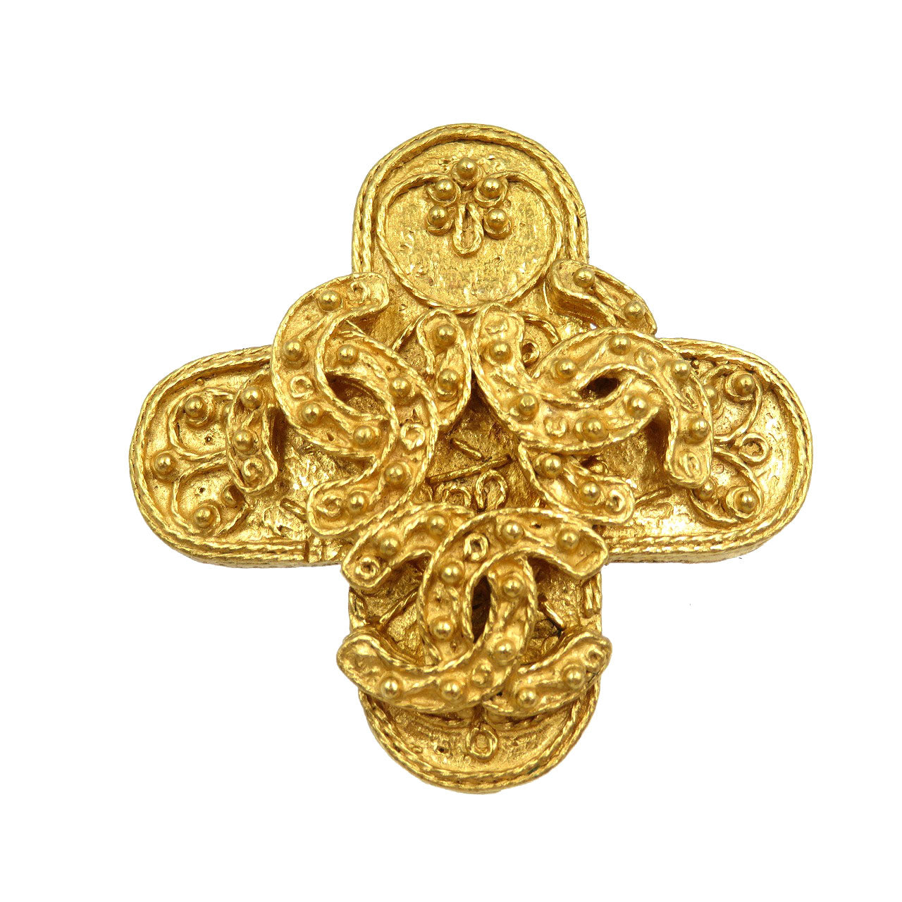 Chanel Brooch Gold Handbag 6B0209Ghh5