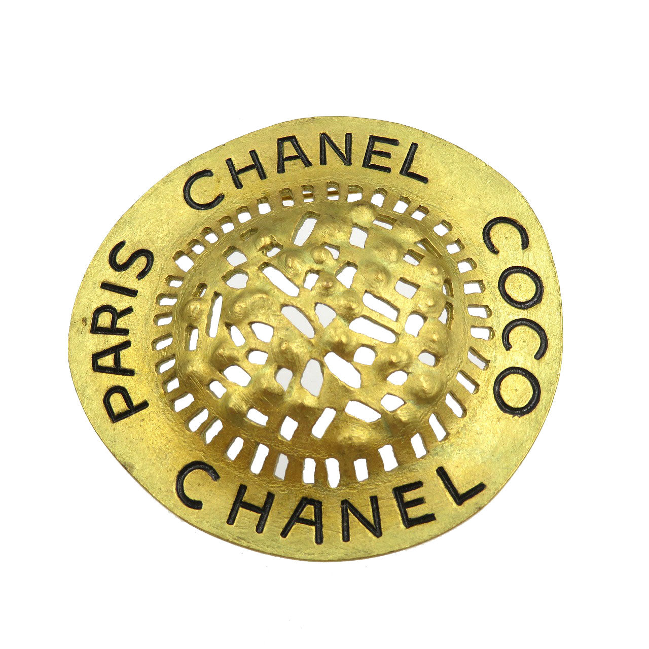 Chanel Brooch Gold Handbag 6B0210Zap5
