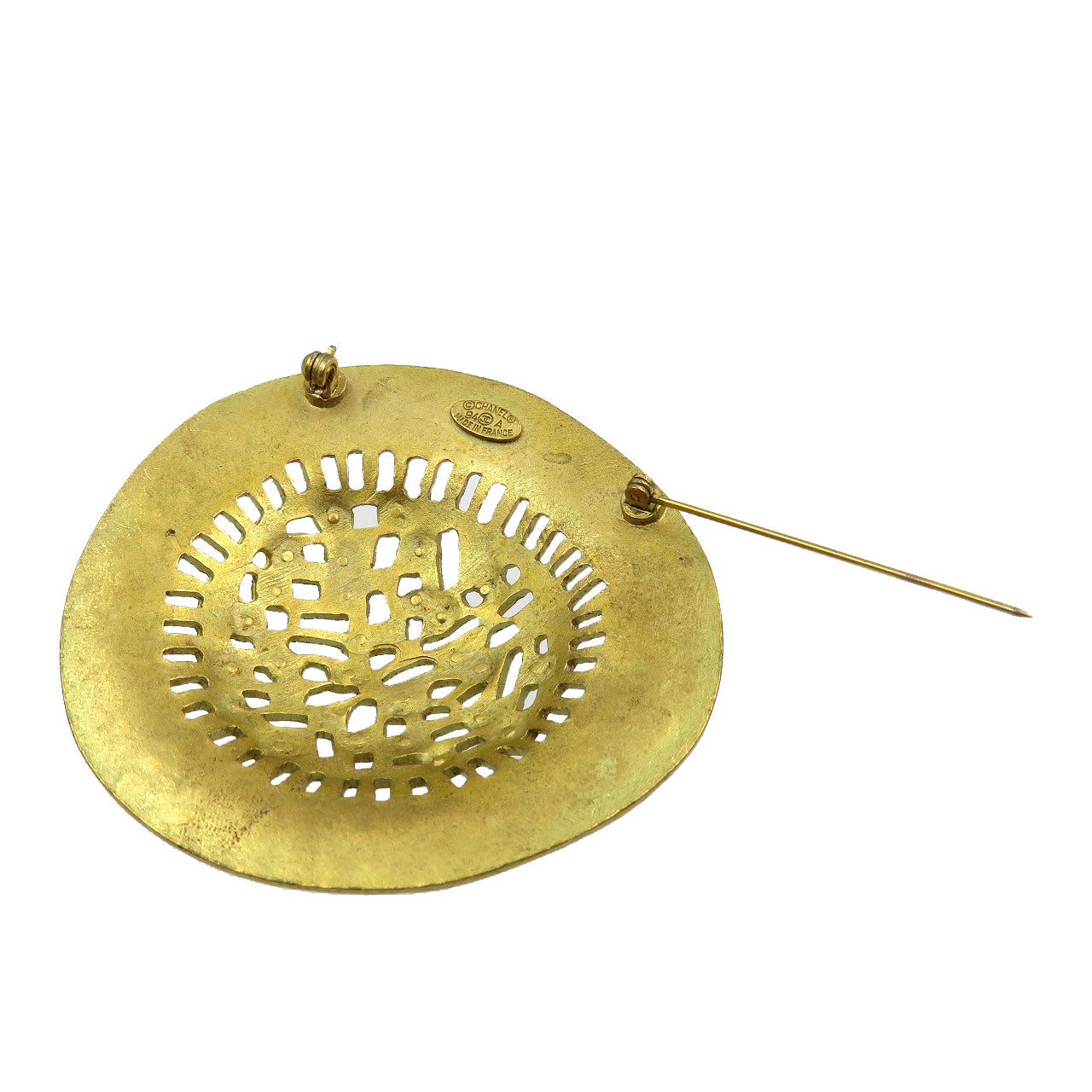 Chanel Brooch Gold Handbag 6B0210Zap5