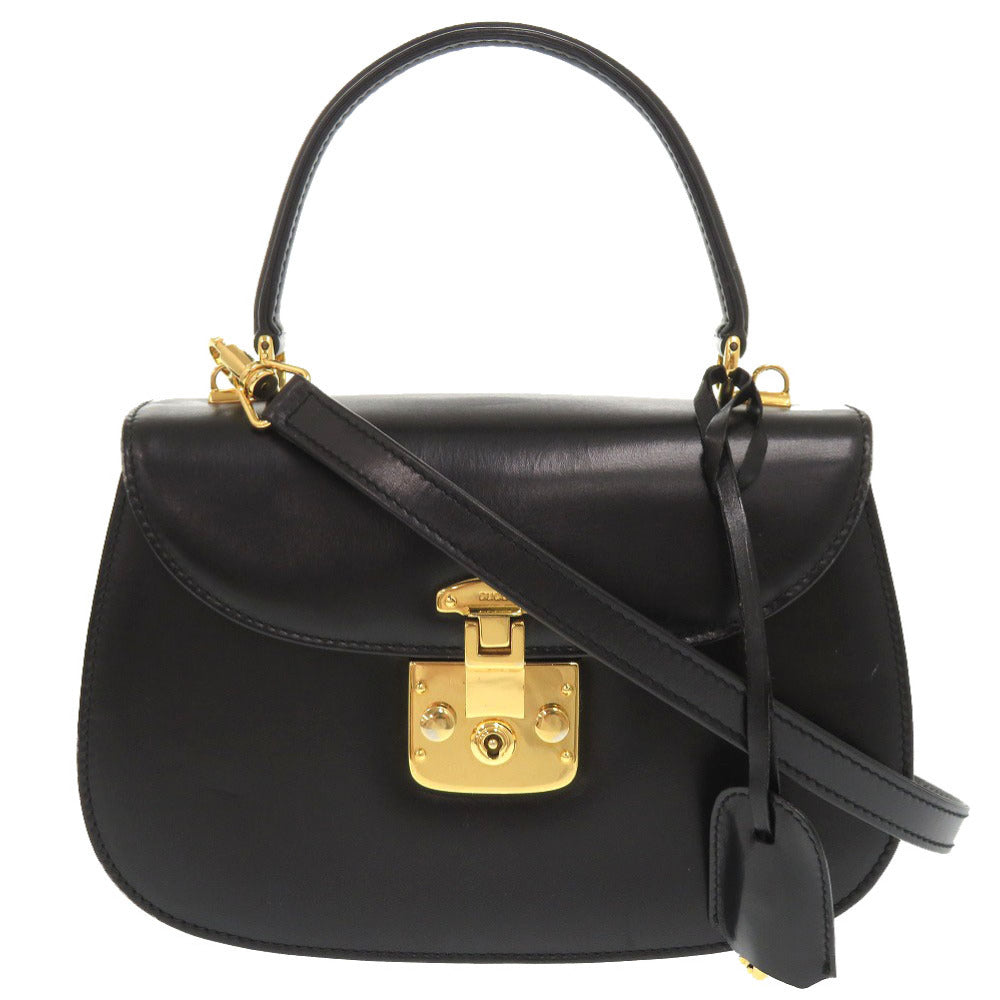 Gucci 000 46 Lady Rock Leather Black Handbag