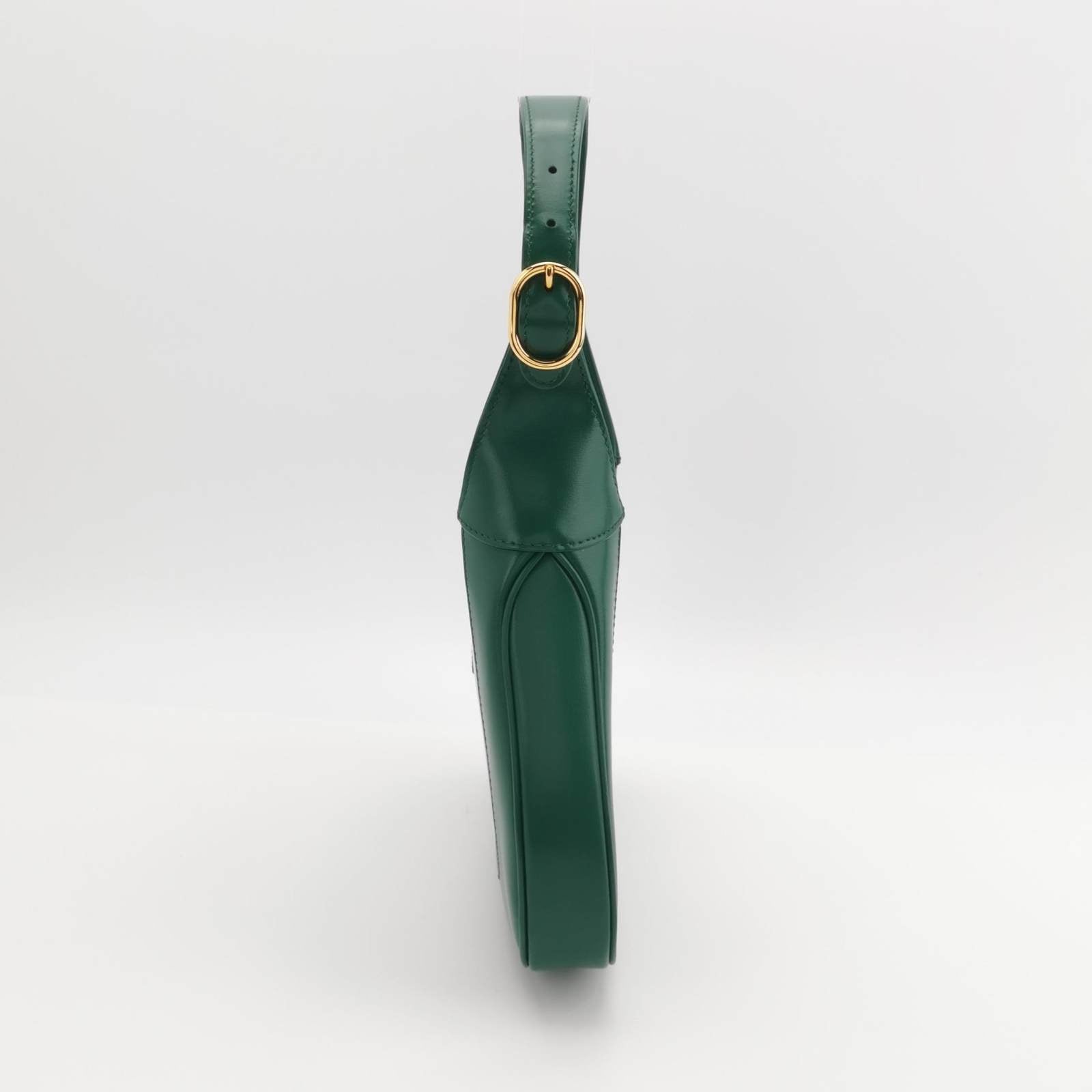 Gucci Jackie Adjustable Strap Leather Green Small Handbag Strap 4