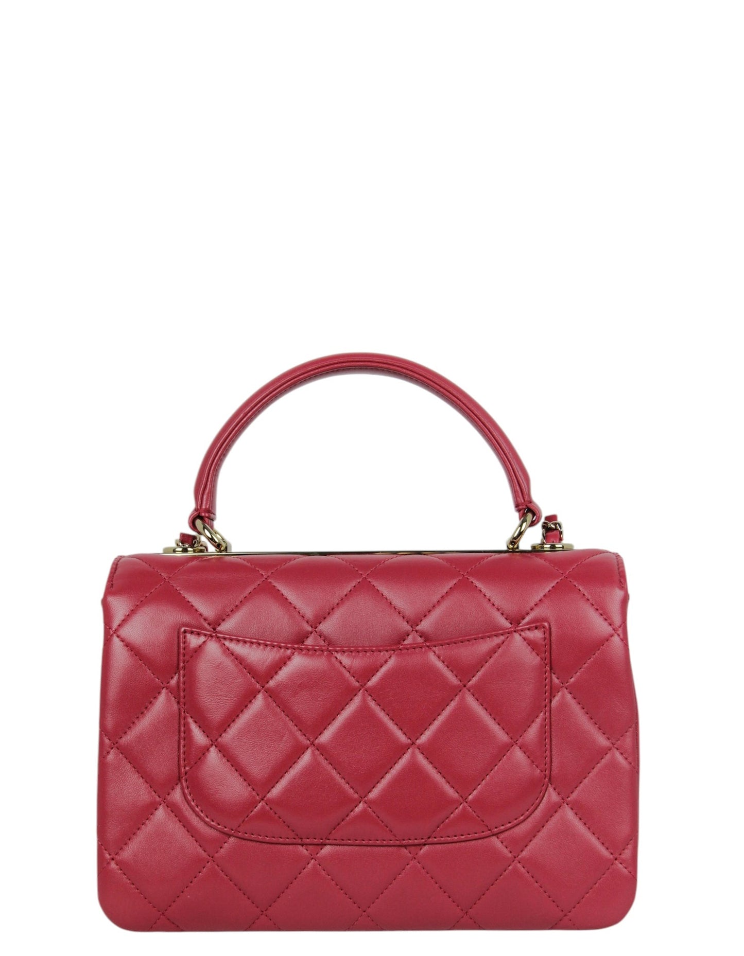 Chanel 2024 Dark Red Small Trendy CC Dual Handle Flap