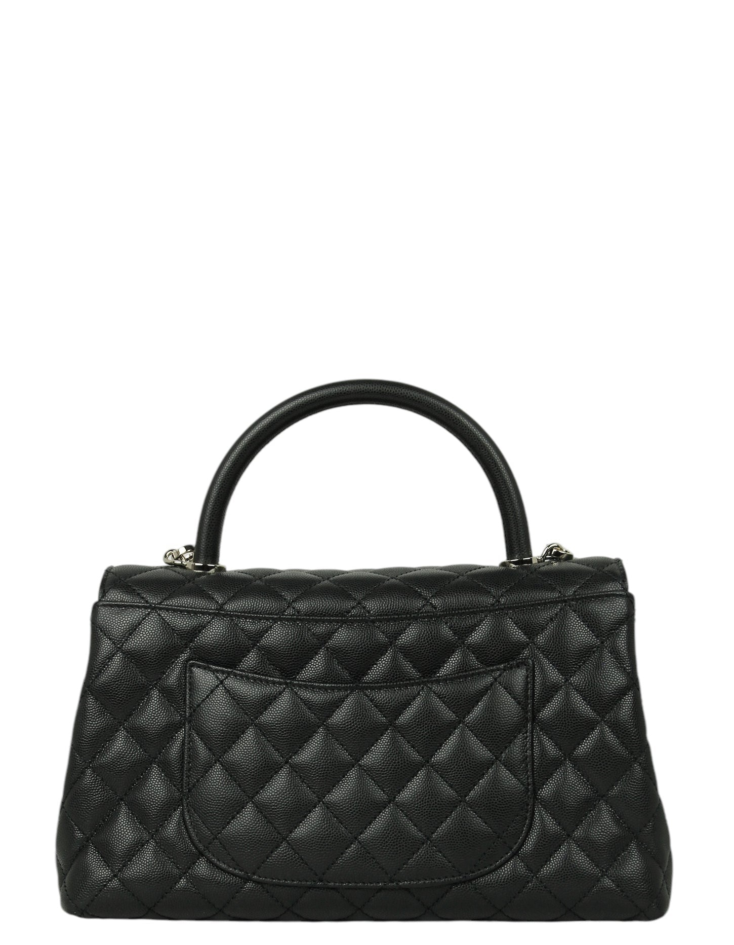 Chanel Black Caviar Small Coco Handle Bag