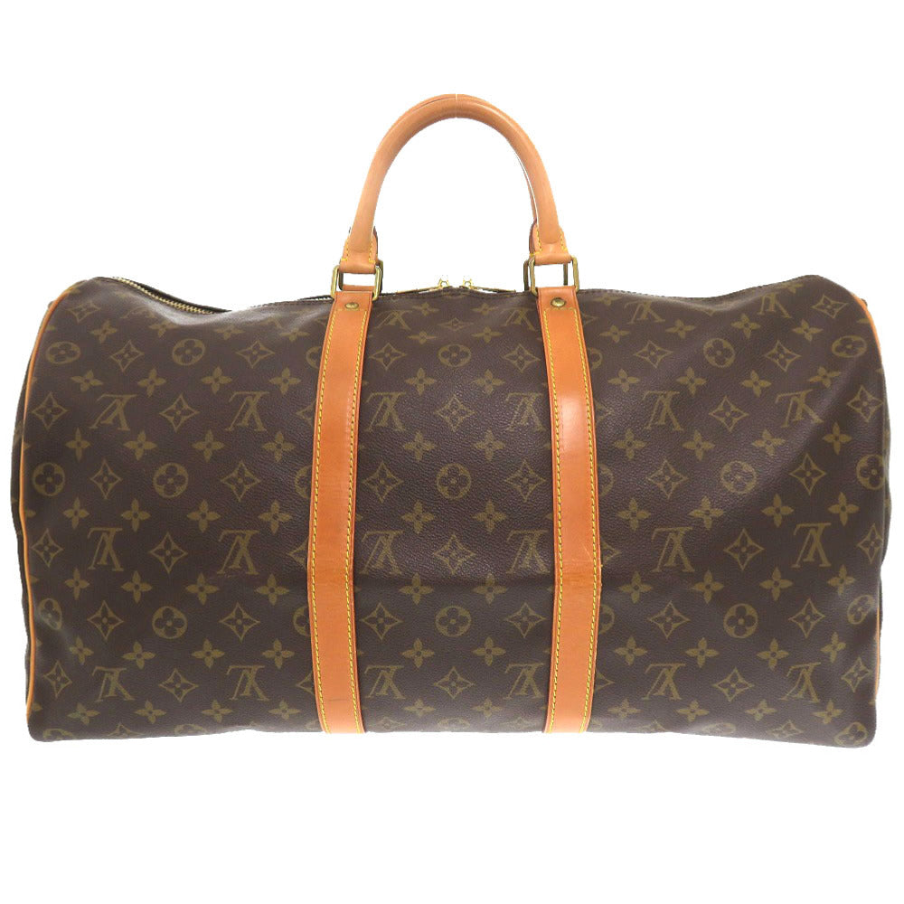 Louis Vuitton Boston Duffel M41416 Keepall bandouliere50 Monogram Canvas Brown Travel Bag 5