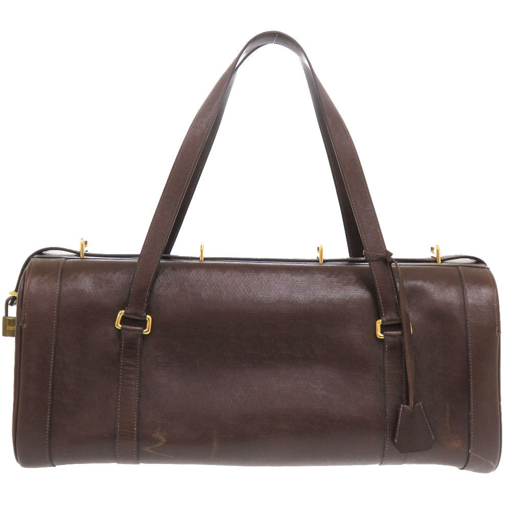 Hermes Boston Duffel Bag Mens Leather Brown Travel Bag