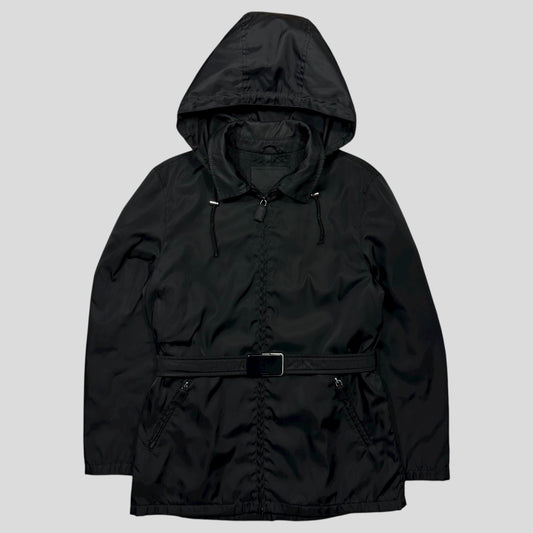 Prada Handbag 90’s Belt Parka Jacket Nylon Quilted