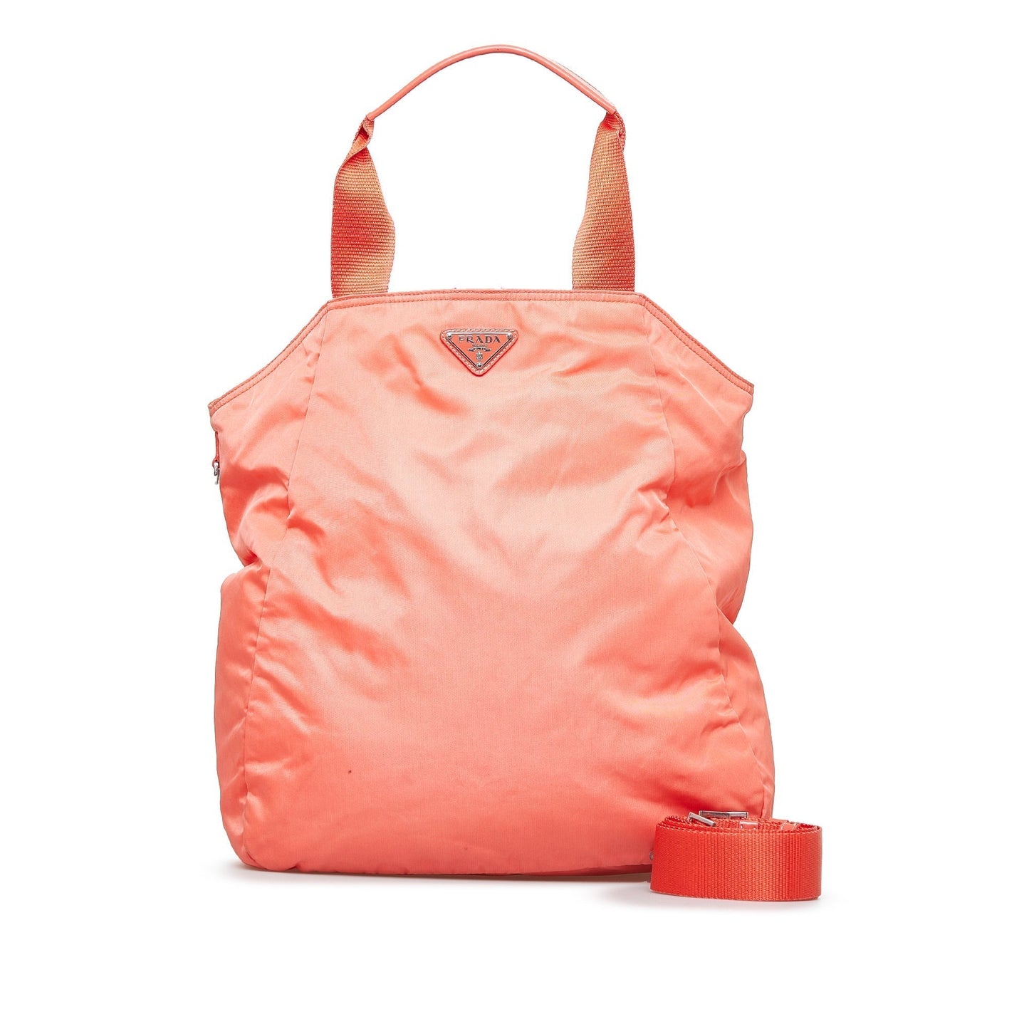 Prada Tessuto Tote Bag Nylon Pink