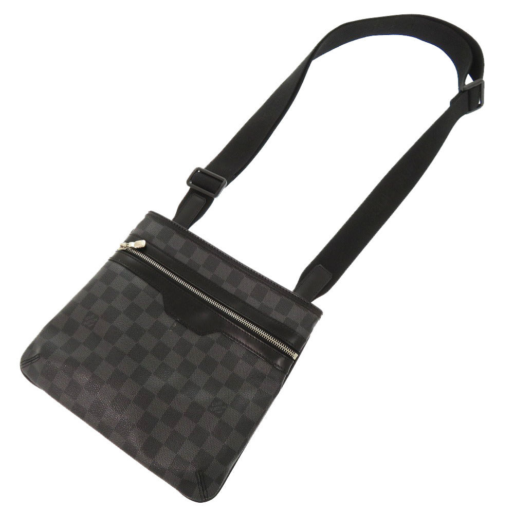 Louis Vuitton N58028 Damier Grafitto Damier Graphite Canvas Gray Shoulder Bag