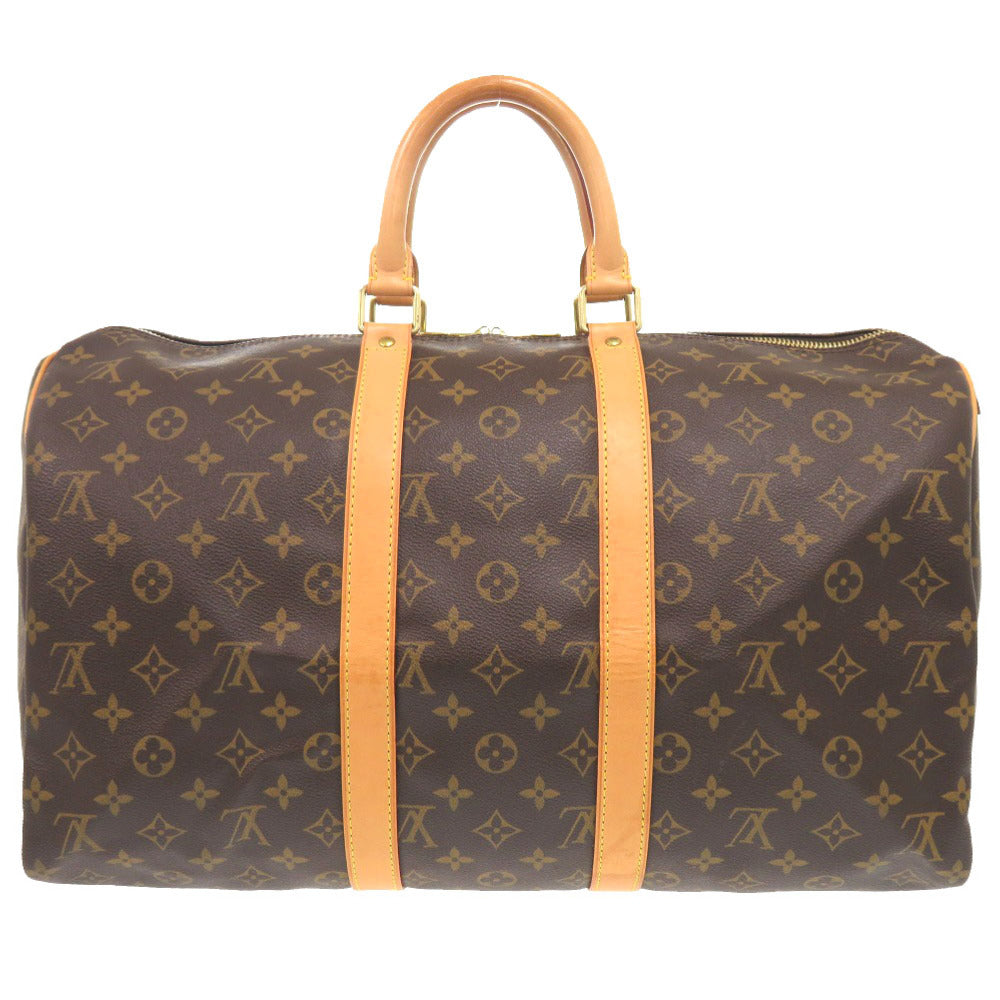 Louis Vuitton Boston Duffel M41428 Keepall 45 Monogram Canvas Brown Travel Bag 6F0352Bb5A6