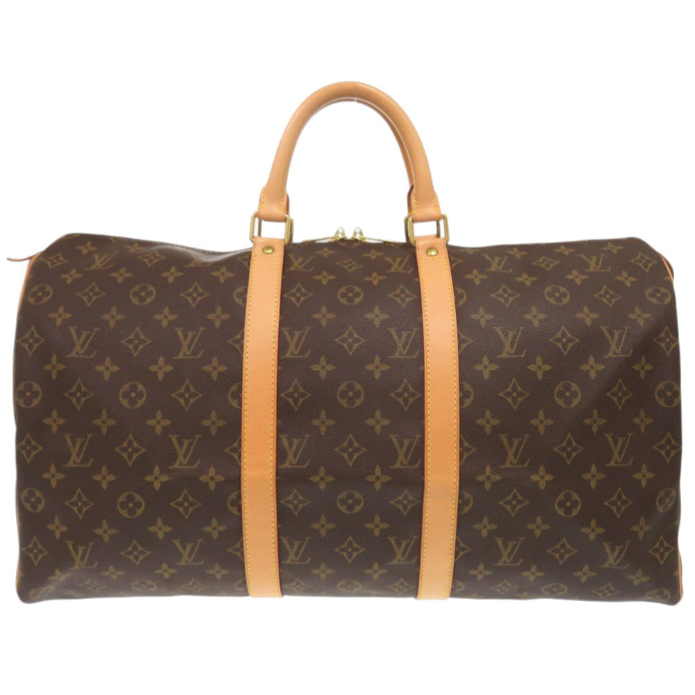 Louis Vuitton Boston Duffel M41426 Keepall 50 Monogram Canvas Brown Travel Bag 6F0512I6Nb1