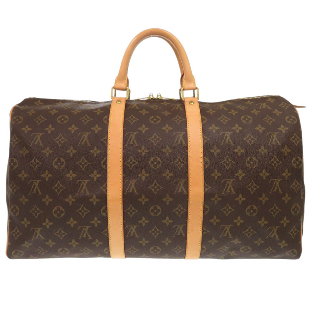 Louis Vuitton Boston Duffel M41426 Keepall 50 Monogram Canvas Brown Travel Bag 6F0512I6Nb1
