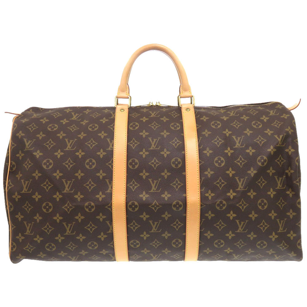 Louis Vuitton Boston Duffel M41424 Keepall 55 Monogram Canvas Brown Travel Bag 6F0929Pl6A2