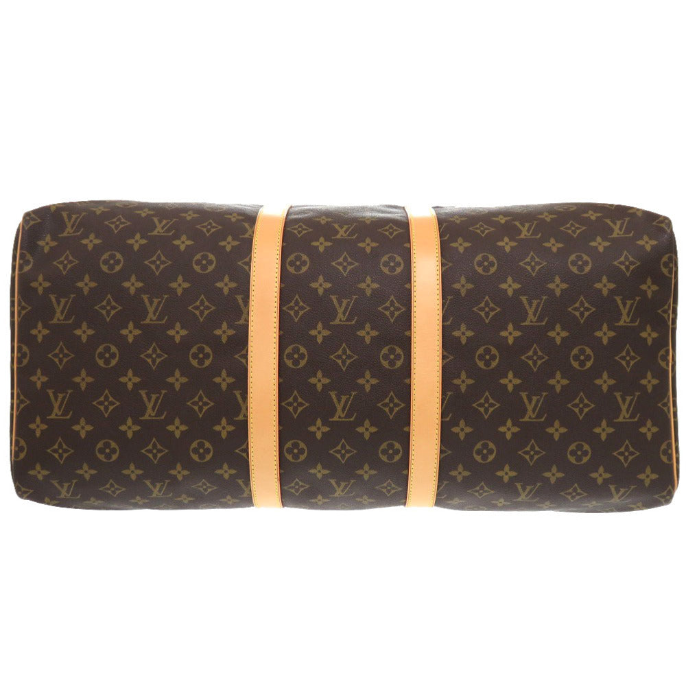 Louis Vuitton Boston Duffel M41424 Keepall 55 Monogram Canvas Brown Travel Bag 6F0929Pl6A2
