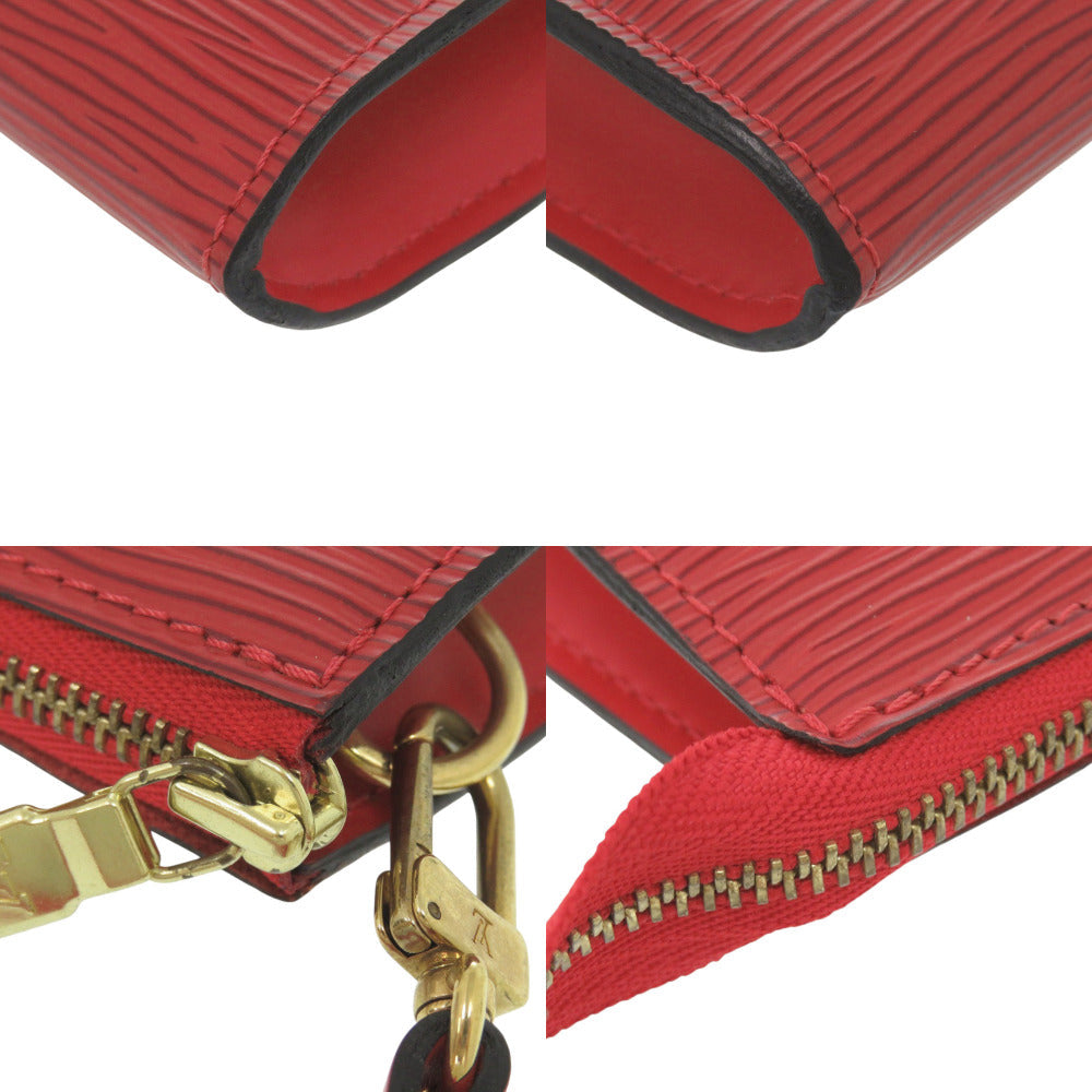 Louis Vuitton M52947 Epi Castilian Epi pochette Leather Red Clutch Bag