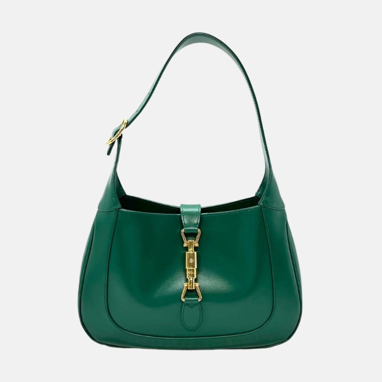 Gucci Jackie Adjustable Strap Leather Green Small Travel Bag Strap 5