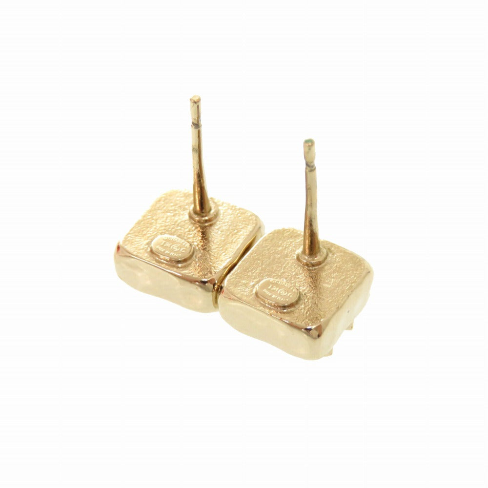 Chanel Pierce Stone Gold Jewelry