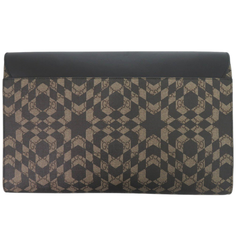 Gucci PVC Leather Beige Clutch Bag