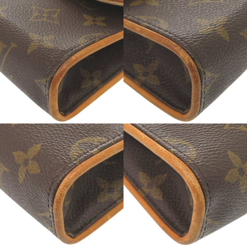 Louis Vuitton Waist M51855 Pochette Florentine Monogram Canvas Brown Clutch Bag 6G1147Eg5K11