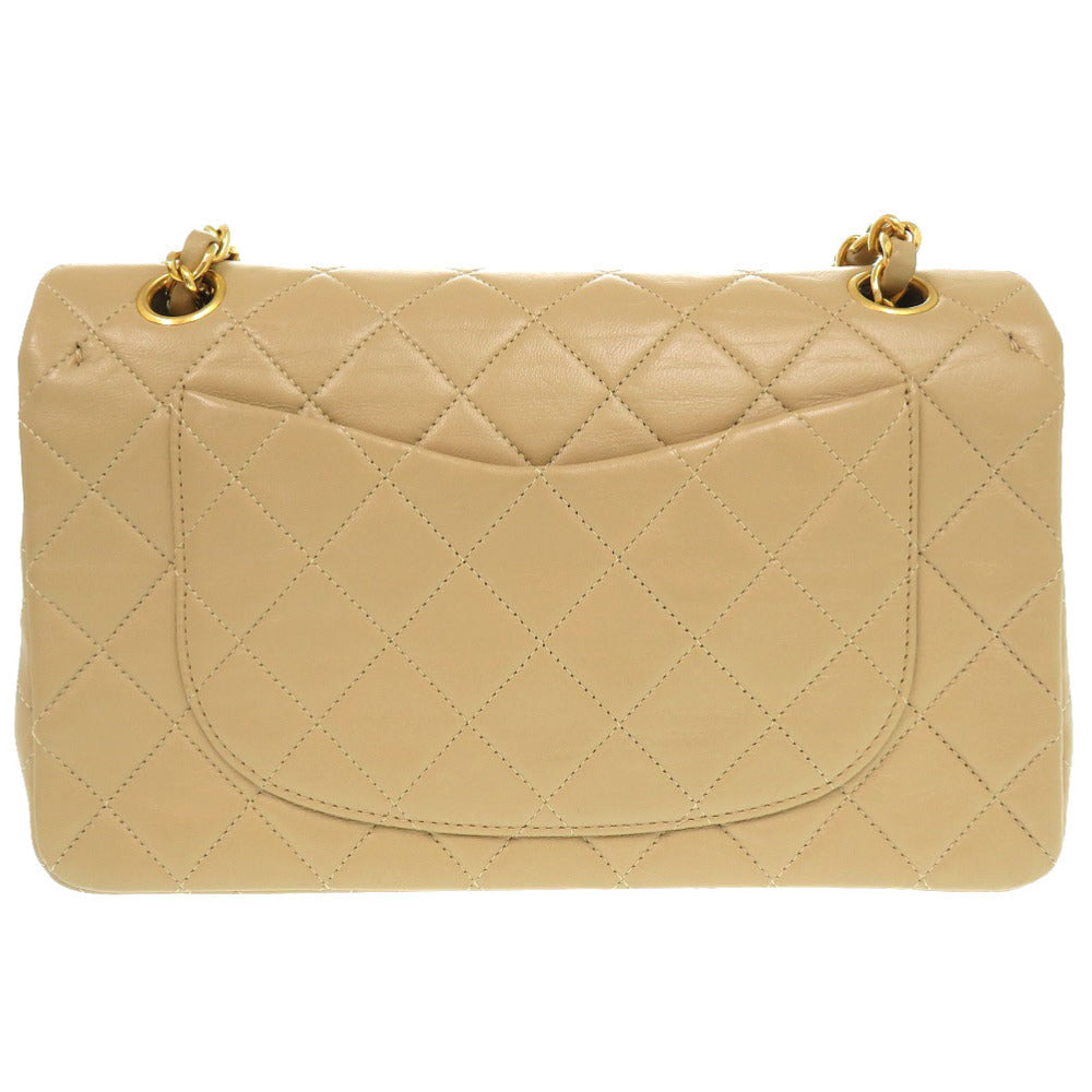 Chanel lambskin Matelasse 23 Double Flap COCO Beige Shoulder Bag