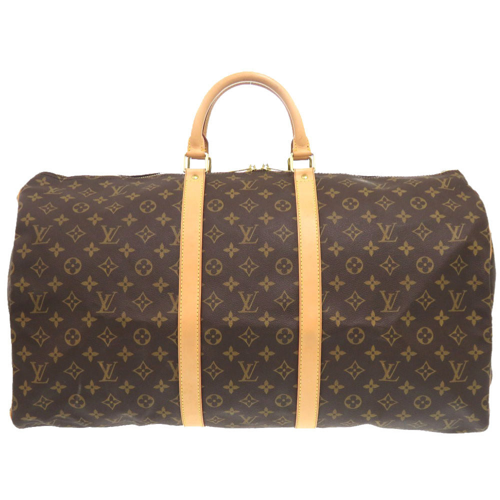 Louis Vuitton Boston Duffel M41424 Keepall 55 Monogram Canvas Brown Travel Bag 6G1639Pp5A2