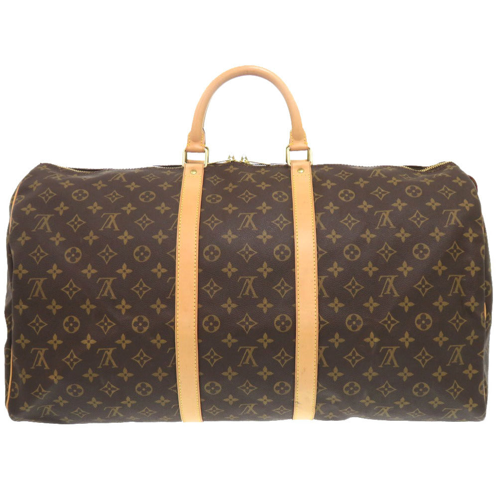 Louis Vuitton Boston Duffel M41424 Keepall 55 Monogram Canvas Brown Travel Bag 6G1639Pp5A2