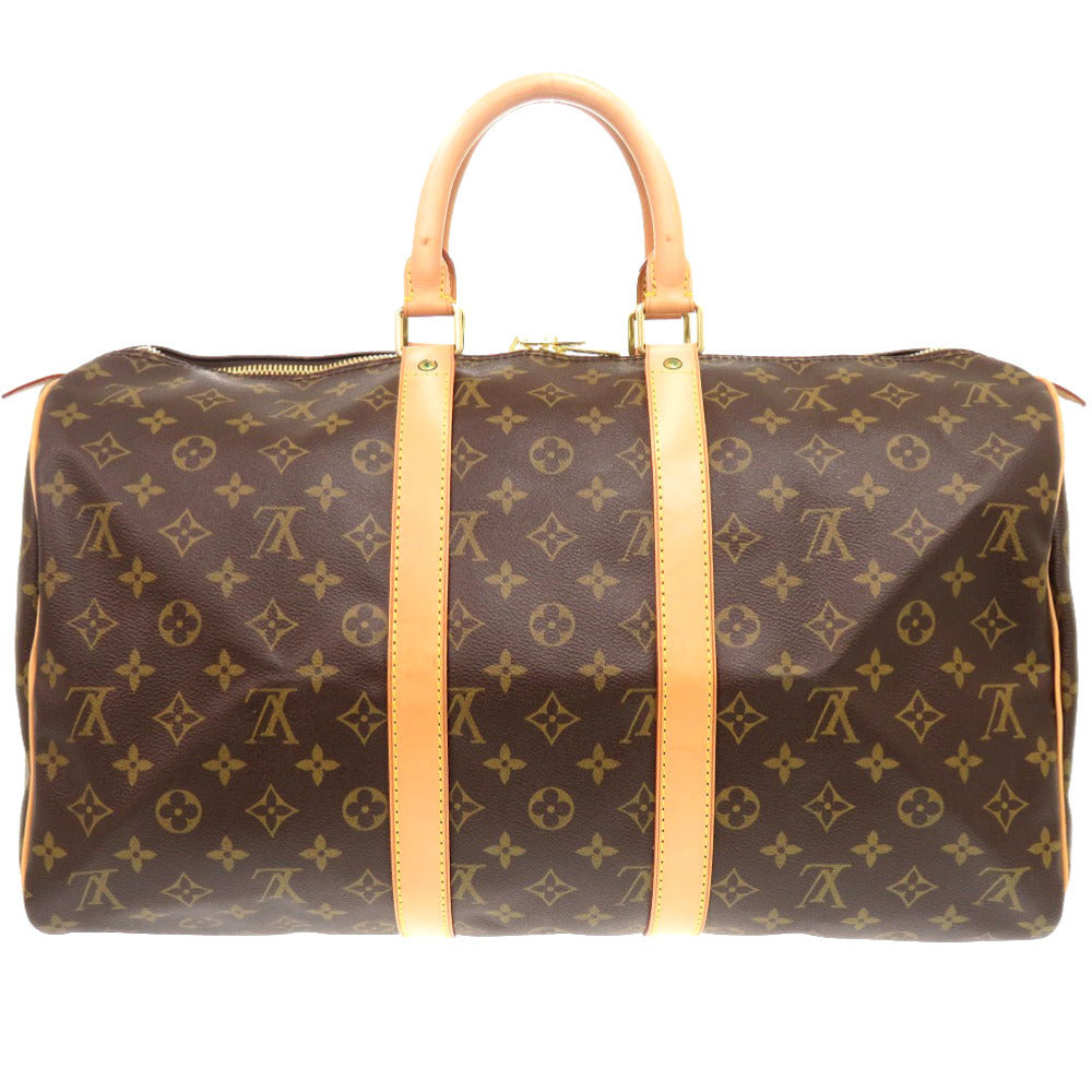 Louis Vuitton Boston Duffel M41428 Keepall 45 Monogram Canvas Brown Travel Bag 3