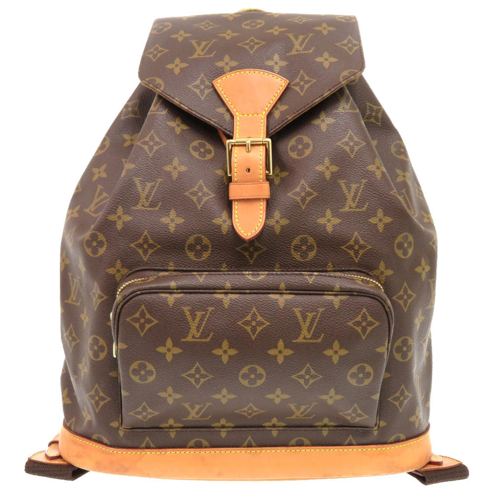 Louis Vuitton Backpack M51135 MontsourisGM Monogram Canvas Brown 6G2023Ps5A10