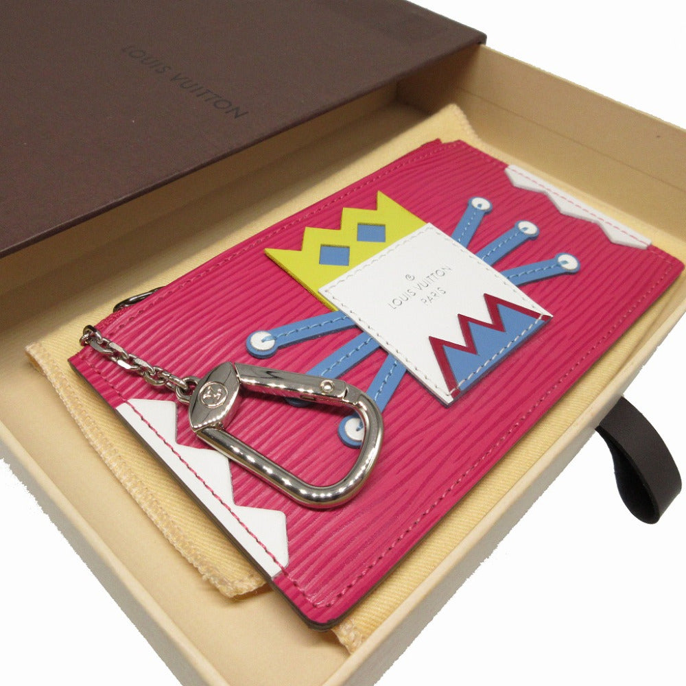 Louis Vuitton Coin M60788 Epi Pochette Leather Pink Clutch Bag