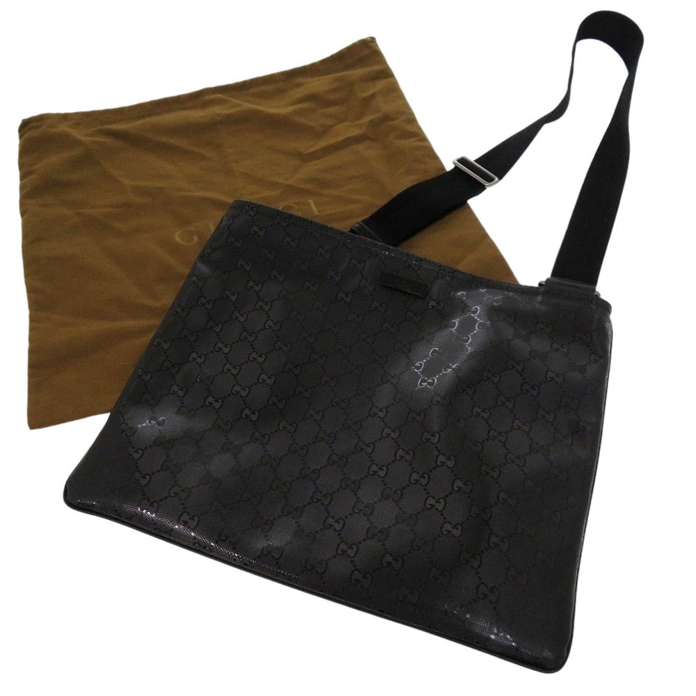 Gucci Coated Impreme Leather Canvas Black Apparel