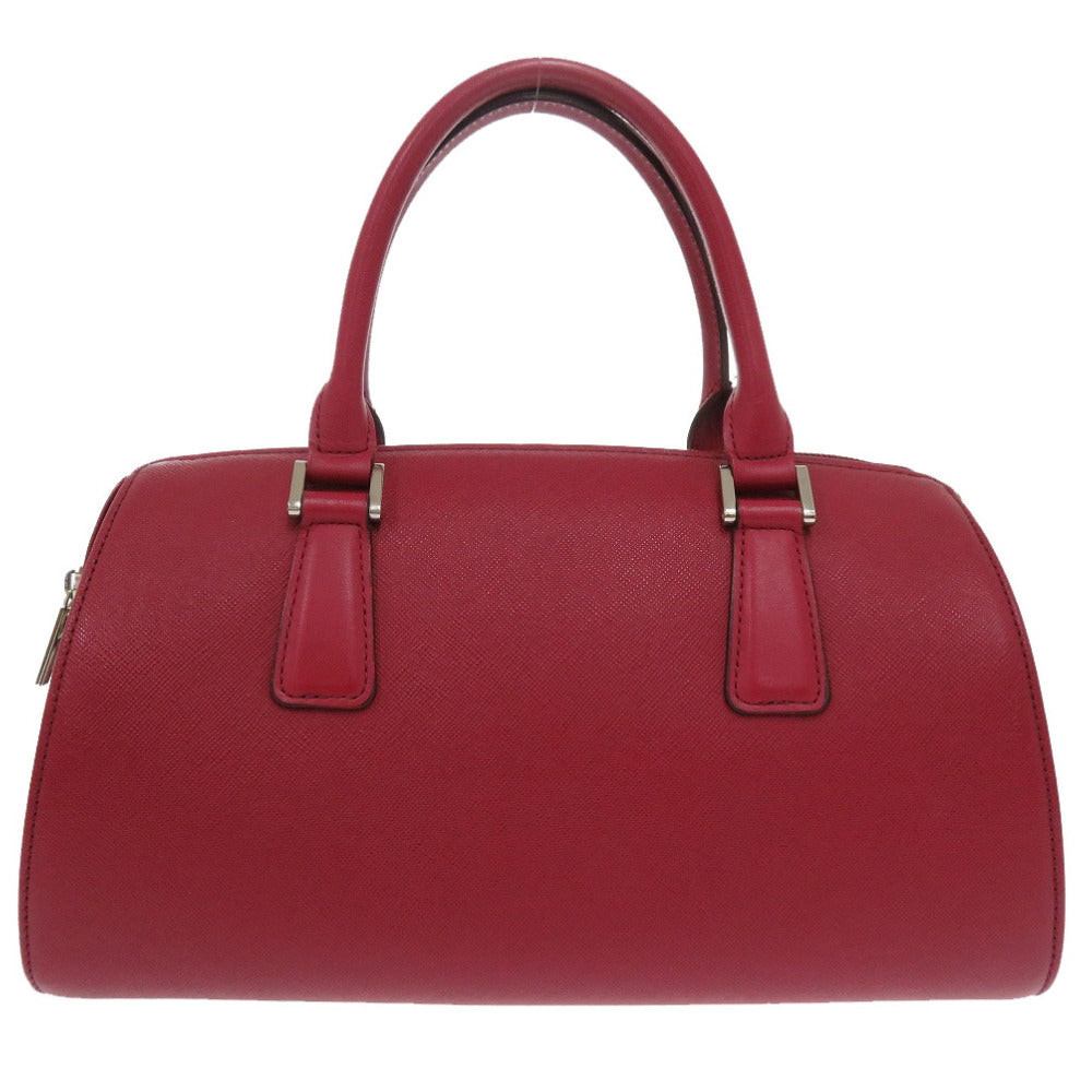 Burberry Nova Check Women Handbag Leather Red Travel Bag