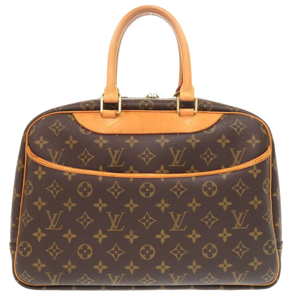 Louis Vuitton M47270 Deauville Monogram Canvas Brown Handbag 6H1518Sep5