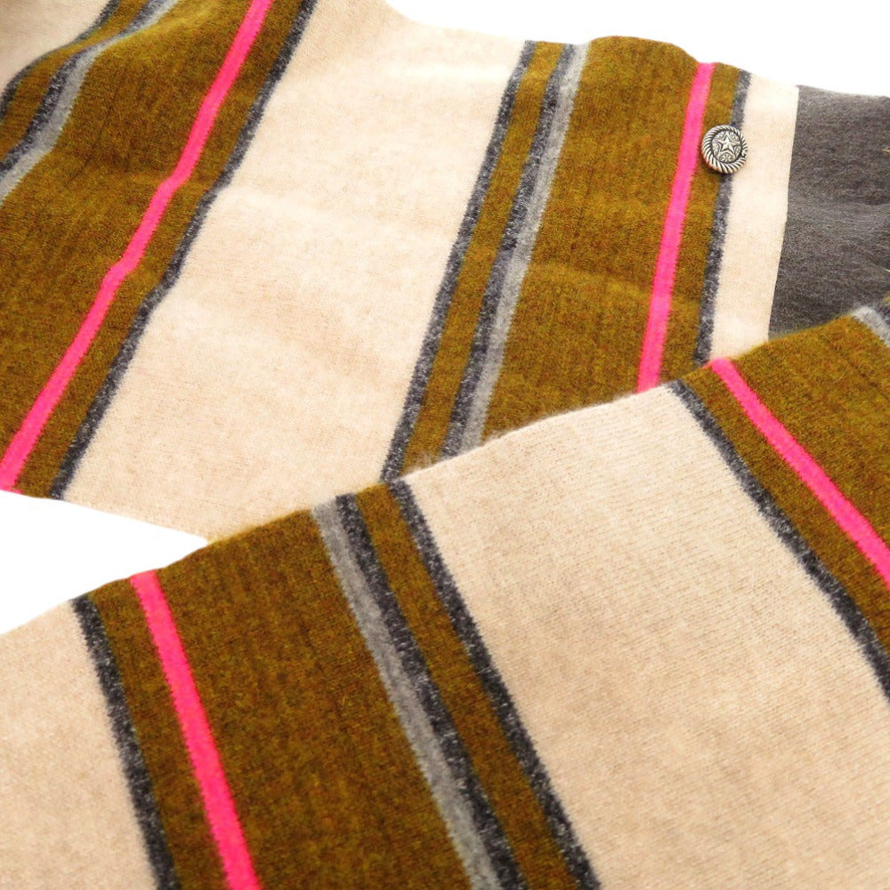 Chanel Scarf cashmere Embellished striped cashmere scarf Multicolor