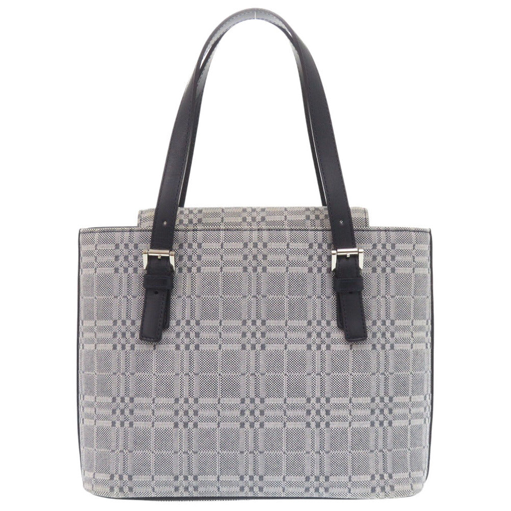 Burberry Women Handbag Leather Canvas Gray Travel Bag