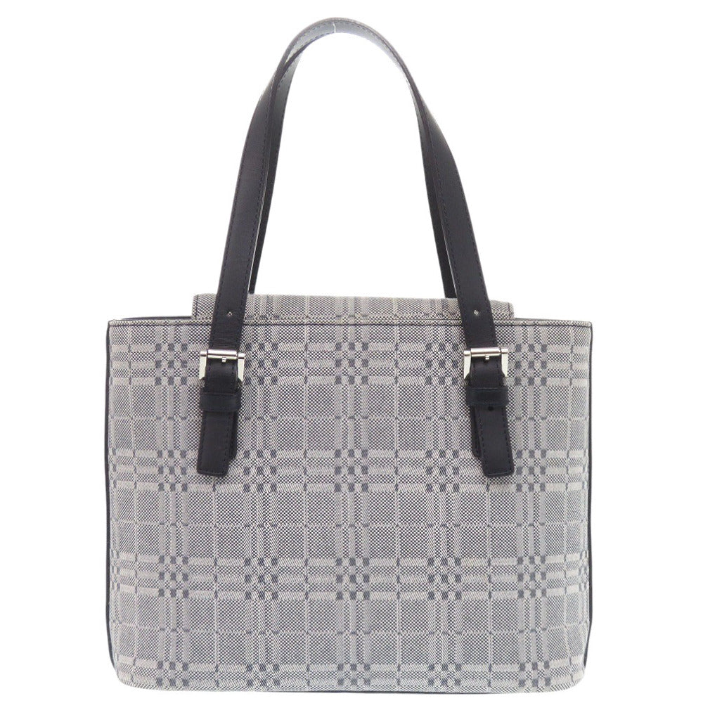 Burberry Women Handbag Leather Canvas Gray Travel Bag