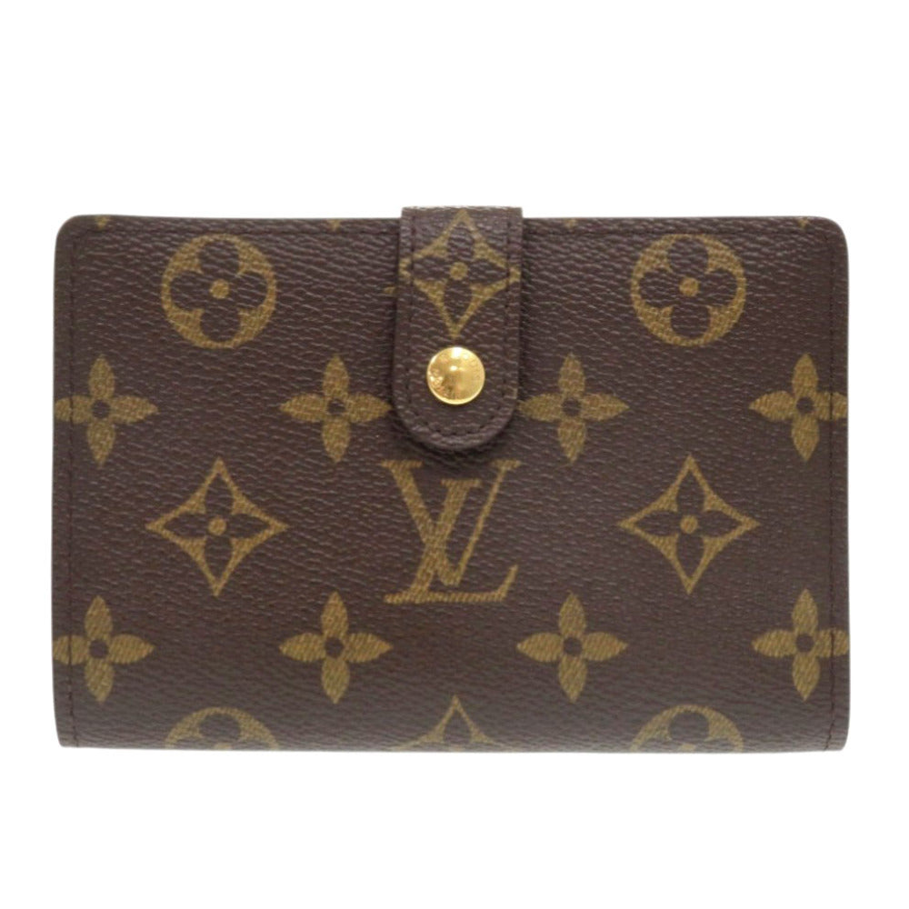 Louis Vuitton Bifold M61663 Porto Monevier Vienova Monogram Canvas Brown Wallet Case