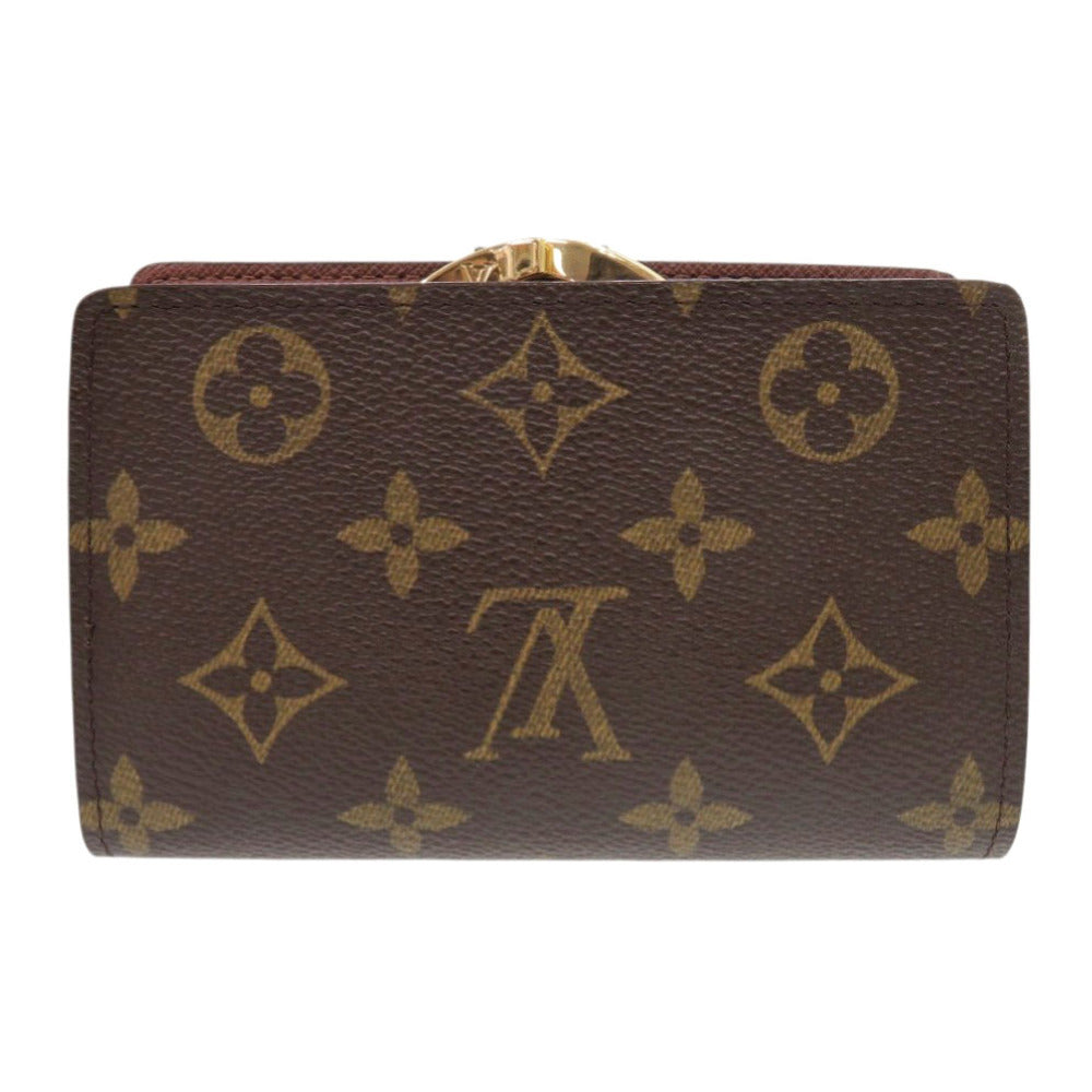 Louis Vuitton Bifold M61663 Porto Monevier Vienova Monogram Canvas Brown Wallet Case