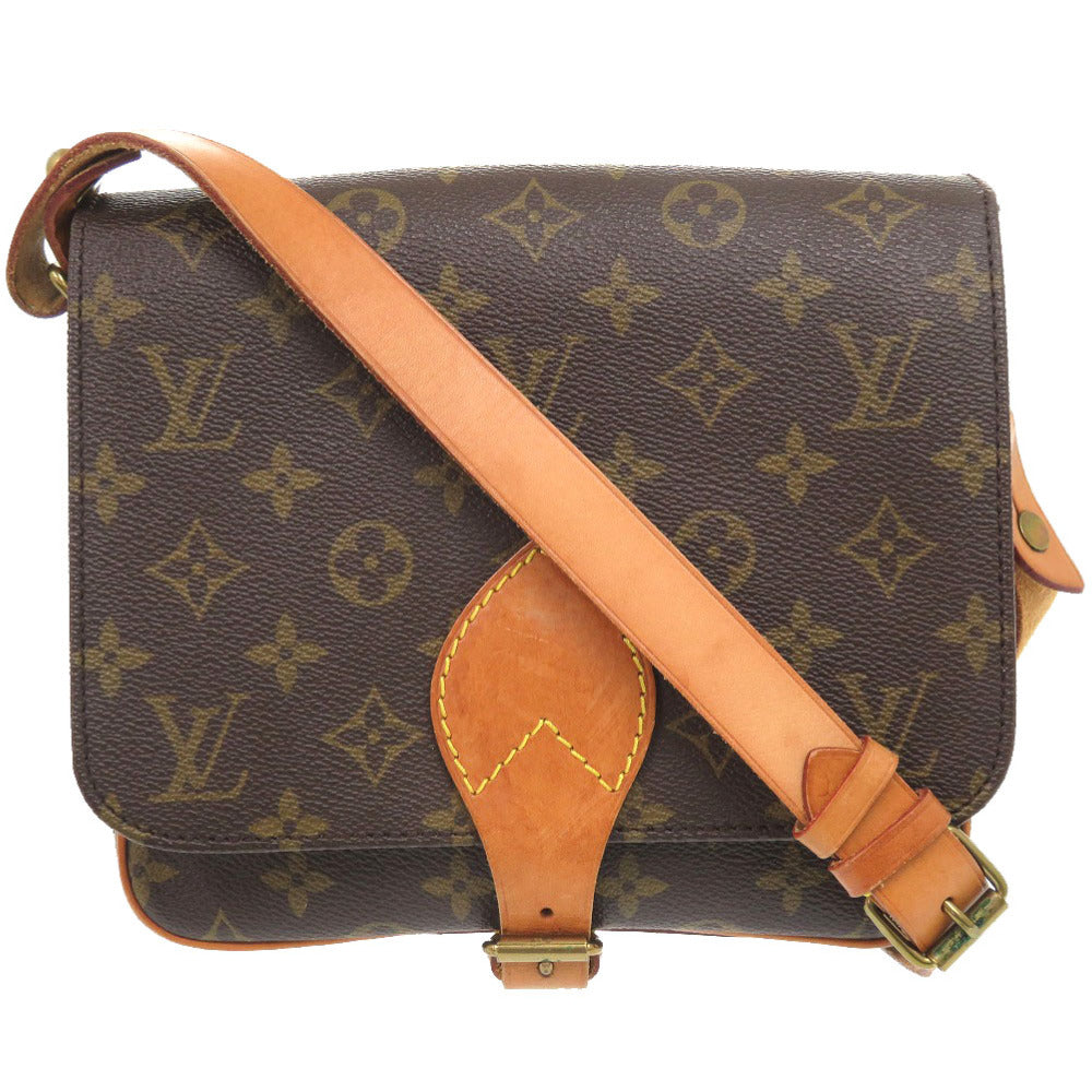 Louis Vuitton M51253 Cartouchiere 22 Monogram Canvas Brown Shoulder Bag