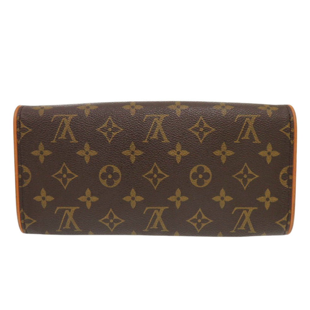 Louis Vuitton M51852 Pochette Twin GM Monogram Canvas Brown Shoulder Bag 6J0417Ab5R11