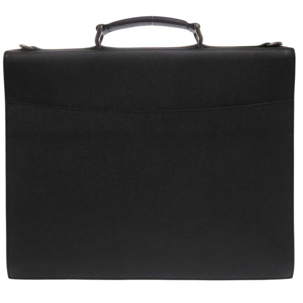 Burberry Business Bag 2Way Unisex Unisex Leather Black Travel Bag