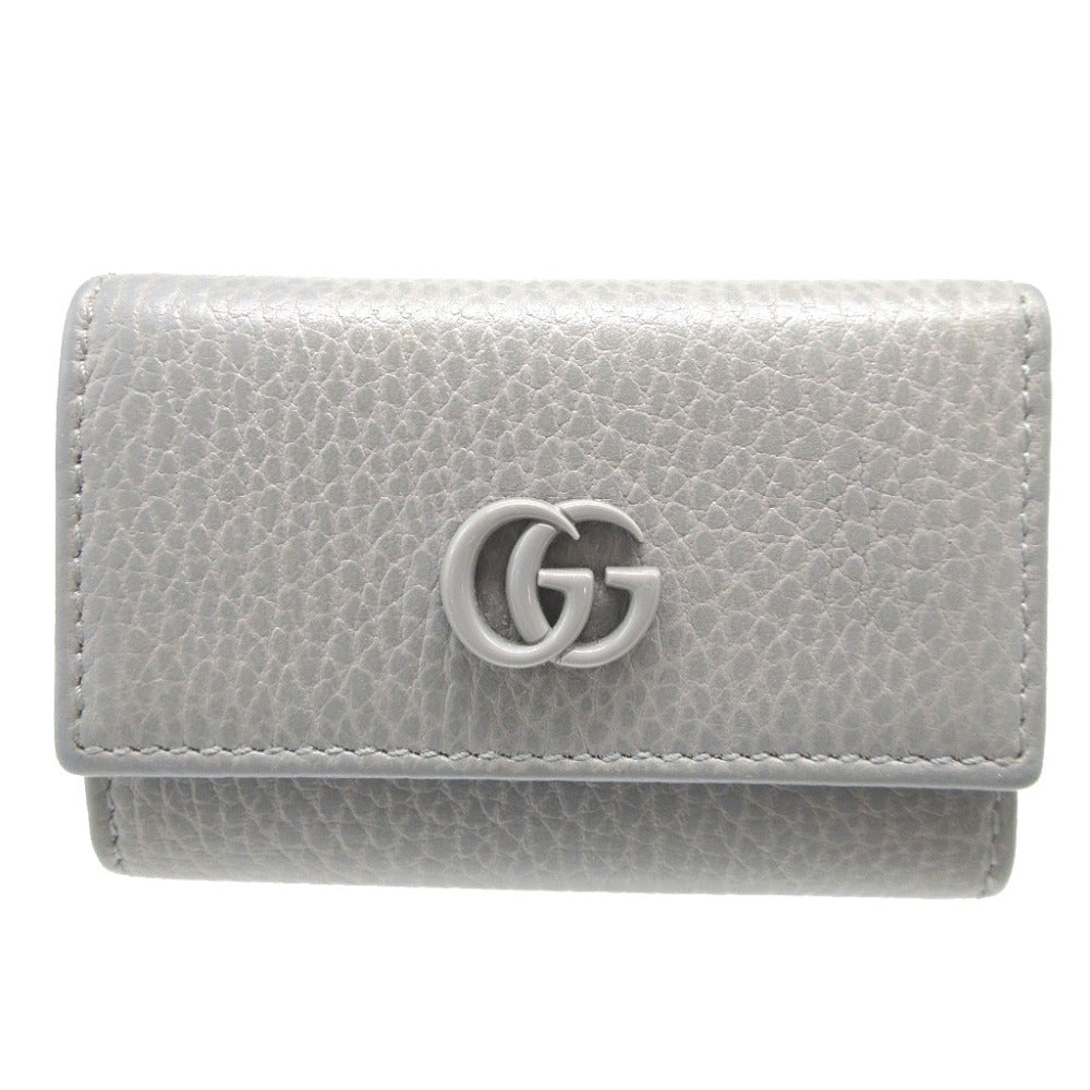Gucci Key holder six hooks Leather Gray Marmont Key Chain