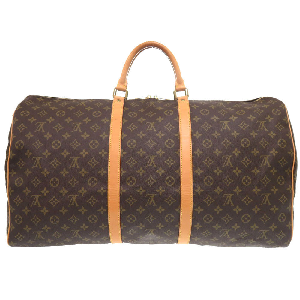 Louis Vuitton Boston Duffel M41422 Keepall 60 Monogram Canvas Brown Travel Bag 2