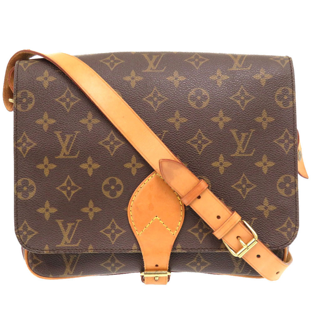 Louis Vuitton M51252 Cartouchiere 26 Monogram Canvas Brown Shoulder Bag 6J1234Ss5A5