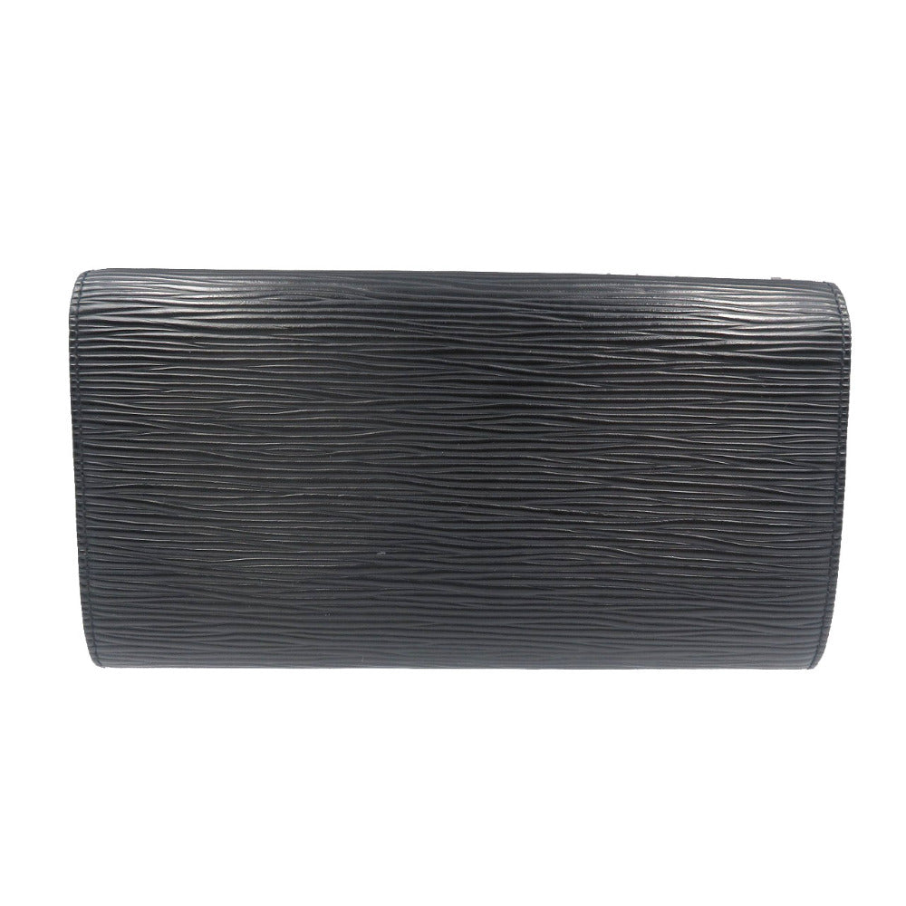 Louis Vuitton Long Purse M63592 Epi Noir Leather Wallet Case