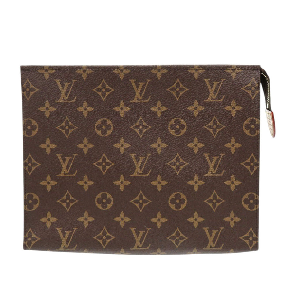 Louis Vuitton M47542 Poche toilette26 Monogram Canvas Brown Clutch Bag