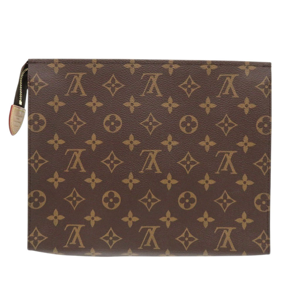 Louis Vuitton M47542 Poche toilette26 Monogram Canvas Brown Clutch Bag