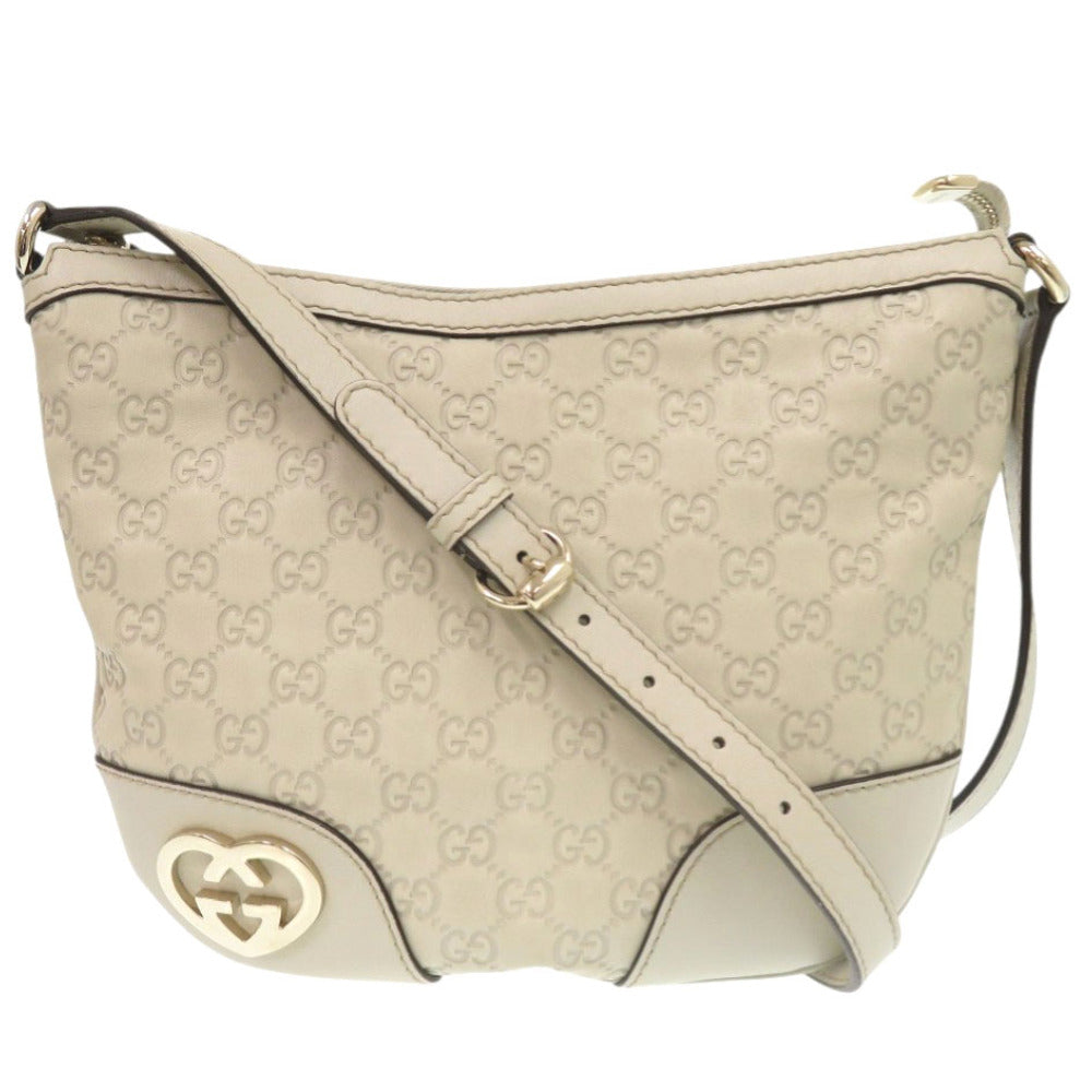 Gucci Ivory Lovely heart Leather Shoulder Bag
