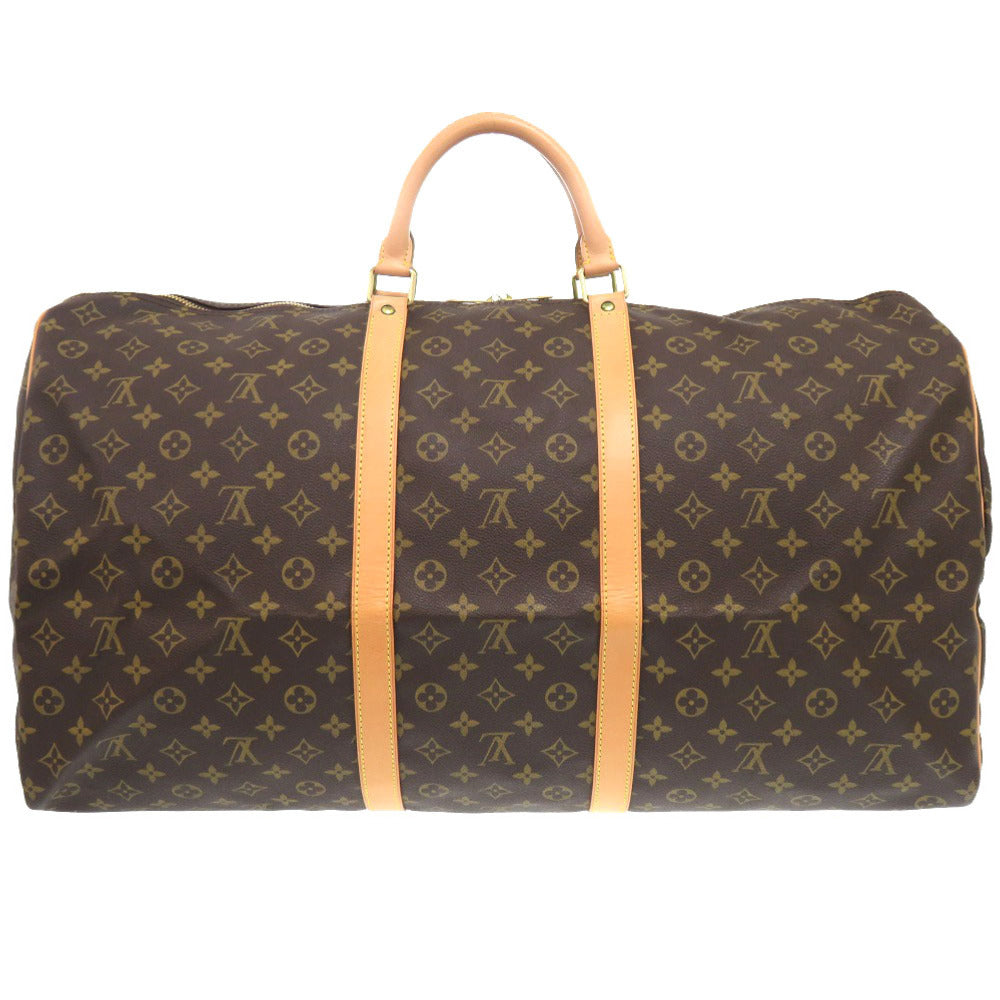 Louis Vuitton Boston Duffel M41422 Keepall 60 Monogram Canvas Brown Travel Bag 6K0201Ihe6A9
