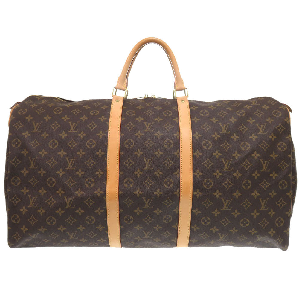 Louis Vuitton Boston Duffel M41422 Keepall 60 Monogram Canvas Brown Travel Bag